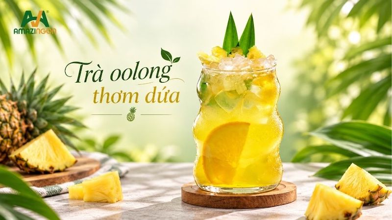 Trà oolong thơm dứa thức uống hấp dẫn dành cho quán F&B