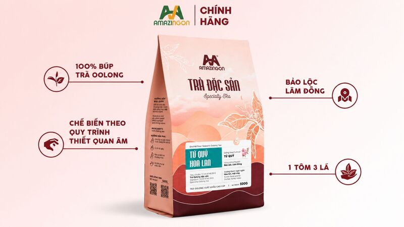 Trà đặc sản tứ quý hoa lan AMAZINGON