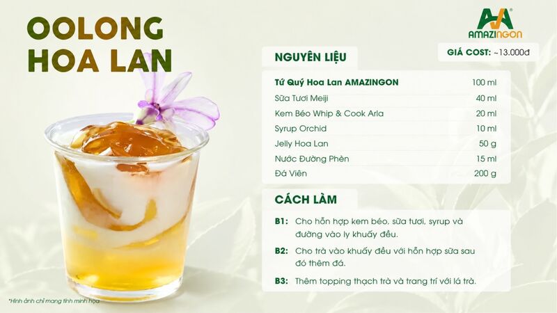 Oolong hoa lan thức uống hấp dẫn từ dòng trà đặc sản tứ quý hoa lan từ AMAZINGON Oolong hoa lan thức uống hấp dẫn từ dòng trà đặc sản tứ quý hoa lan từ AMAZINGON