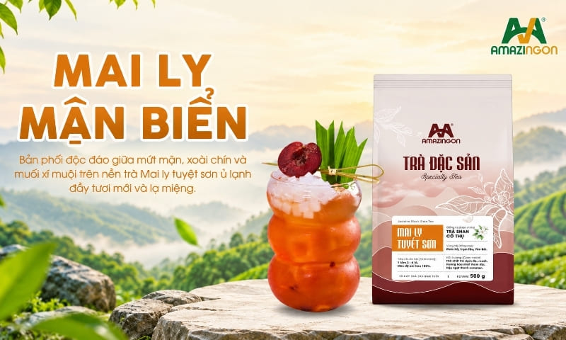 Trà trái cây mang màu sắc tự nhiên, bắt mắt