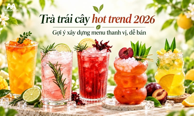 trà trái cây hot trend