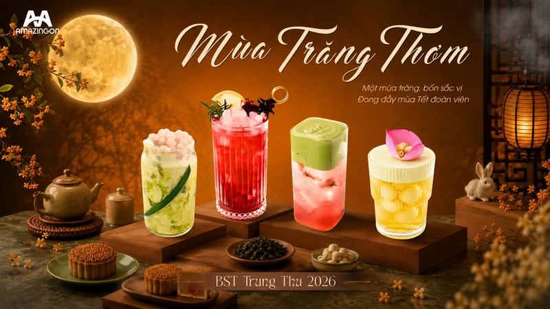 Xu hướng đồ uống Trung Thu 2026 cho quán trà sữa và cà phê