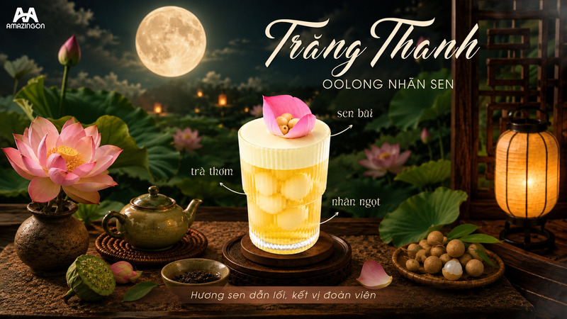 Trăng Thanh Oolong Nhãn Sen thanh nhẹ cho mùa đoàn viên