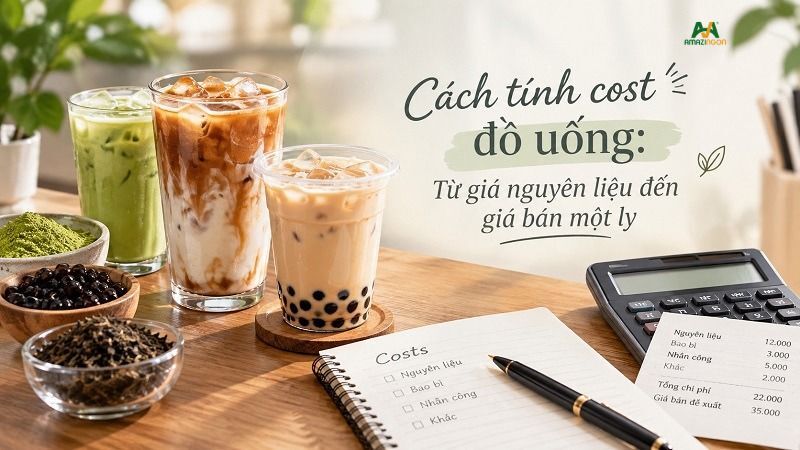 Cách tính cost đồ uống