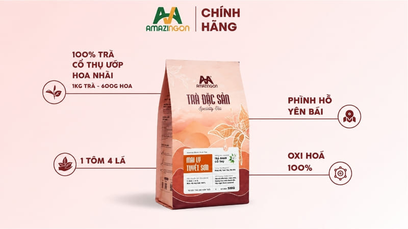 Trà đặc sản Mai Ly Tuyết Sơn của AMAZINGON