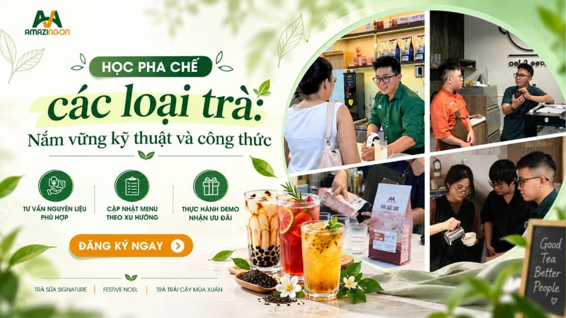 học pha chế các loại trà