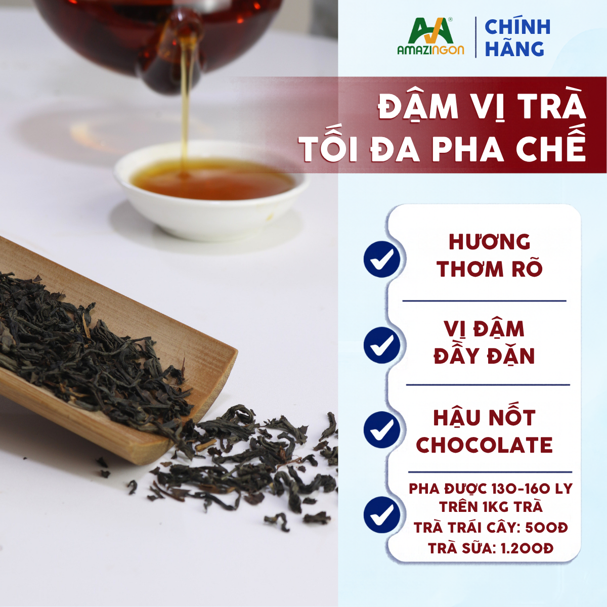 Đặc điểm nổi bật của trà đen nguyên lá