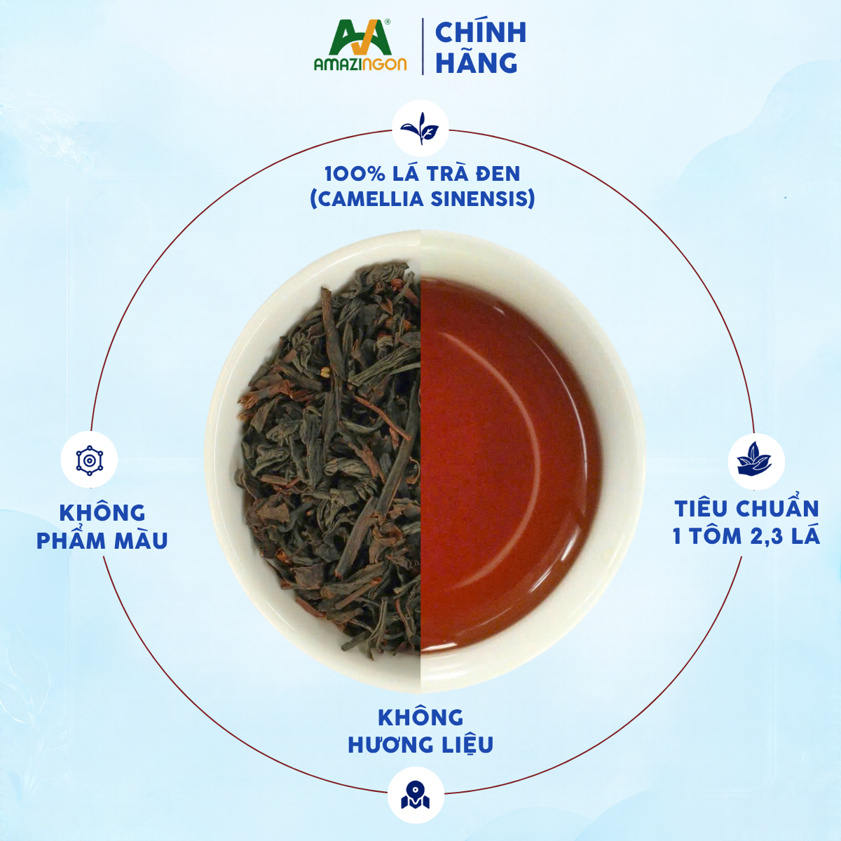 Trà đen nguyên lá phù hợp làm nền trà cho nhiều dòng đồ uống