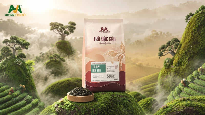 Trà oolong Bảo Lộc - Trà oolong được trồng và chế biến tại vùng Bảo Lộc, tỉnh Lâm Đồng