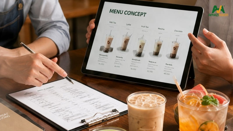Xây dựng menu trà theo phân khúc giá phù hợp với mục tiêu quán